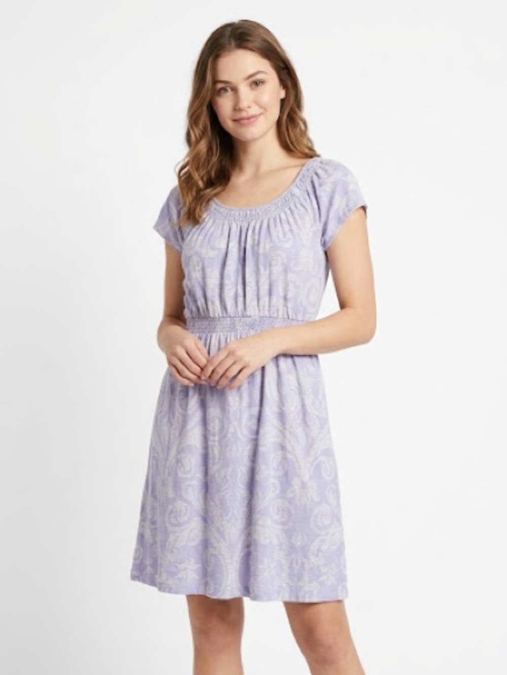 Sonoma Lavender Floral-Patterned Casual Dress